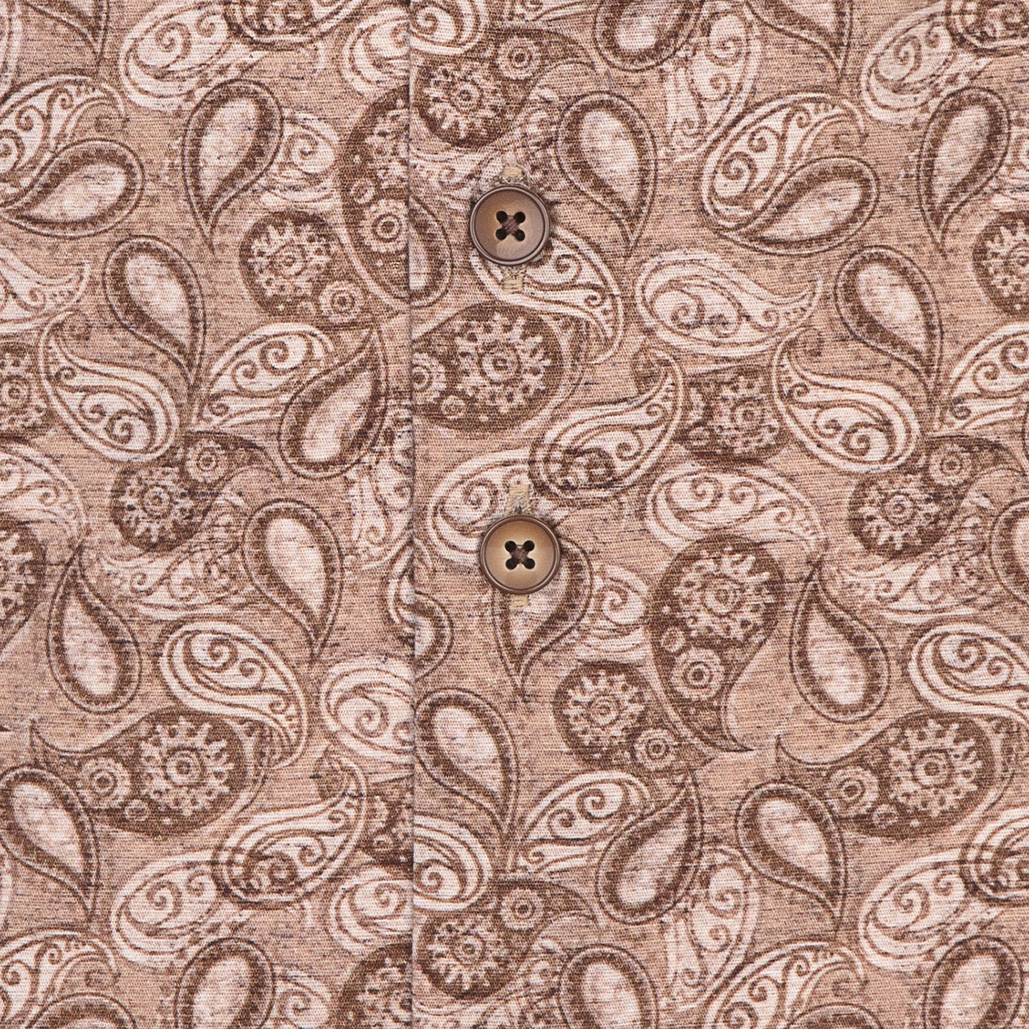 R2 HEMD mit PAISLEY-MUSTER BEIGE 122.WSP.021