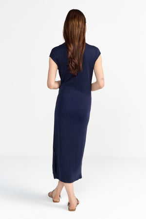 RICH&ROYAL JERSEY-KLEID MIT KNOTEN 2505-663