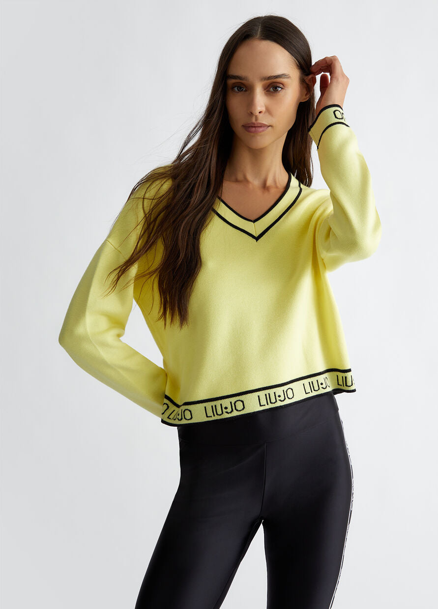 LIU JO Pullover aus Seidenmischgewebe TF4049