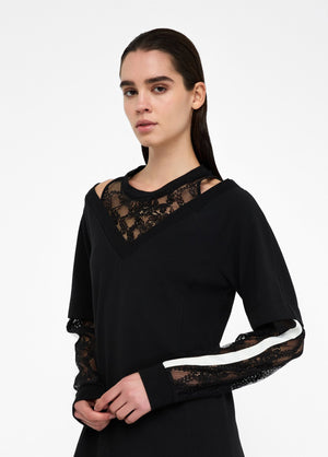 LIU JO Sweatkleid mit Spitze TF5014