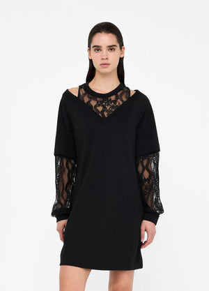 LIU JO Sweatkleid mit Spitze TF5014