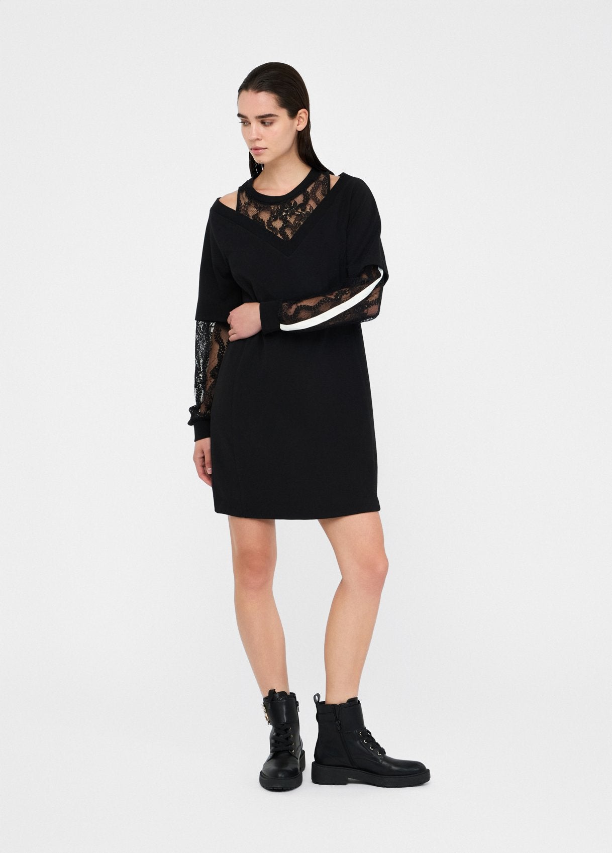 LIU JO Sweatkleid mit Spitze TF5014