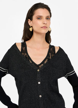 LIU JO Cardigan mit Spitze TF5027