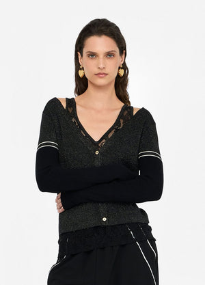 LIU JO Cardigan mit Spitze TF5027