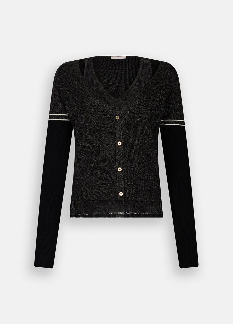 LIU JO Cardigan mit Spitze TF5027