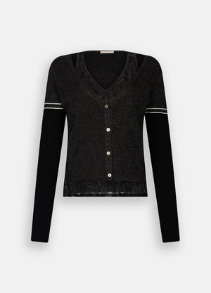 LIU JO Cardigan mit Spitze TF5027