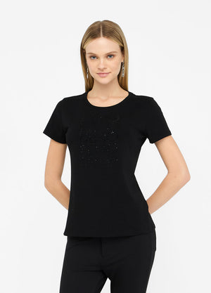 LIU JO T-Shirt schwarz TF5166