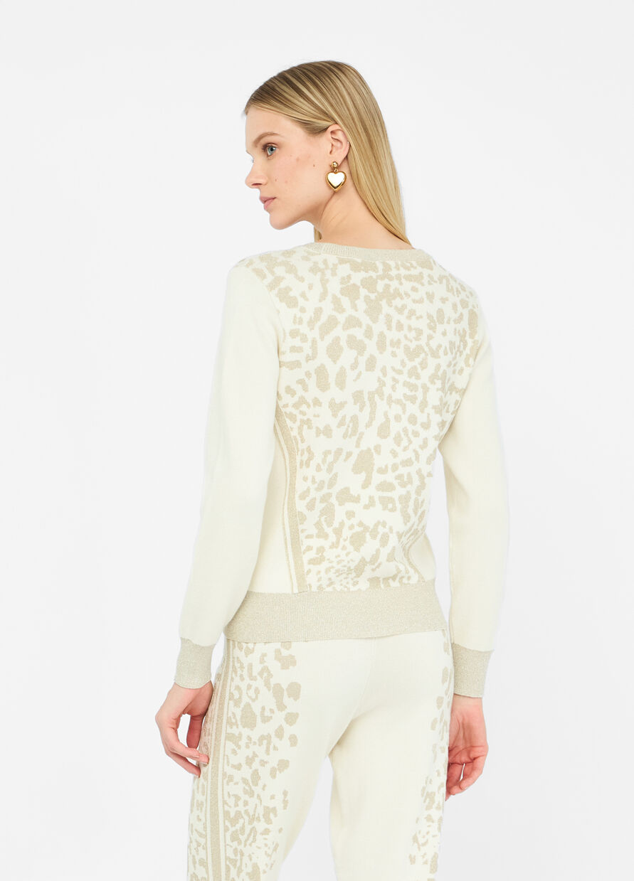 LIU JO Sweater mit Animal-Print TF5172