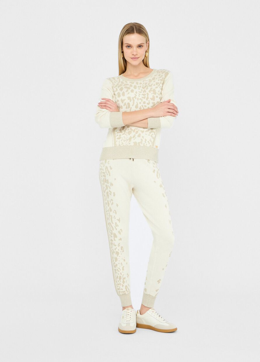 LIU JO Sweater mit Animal-Print TF5172