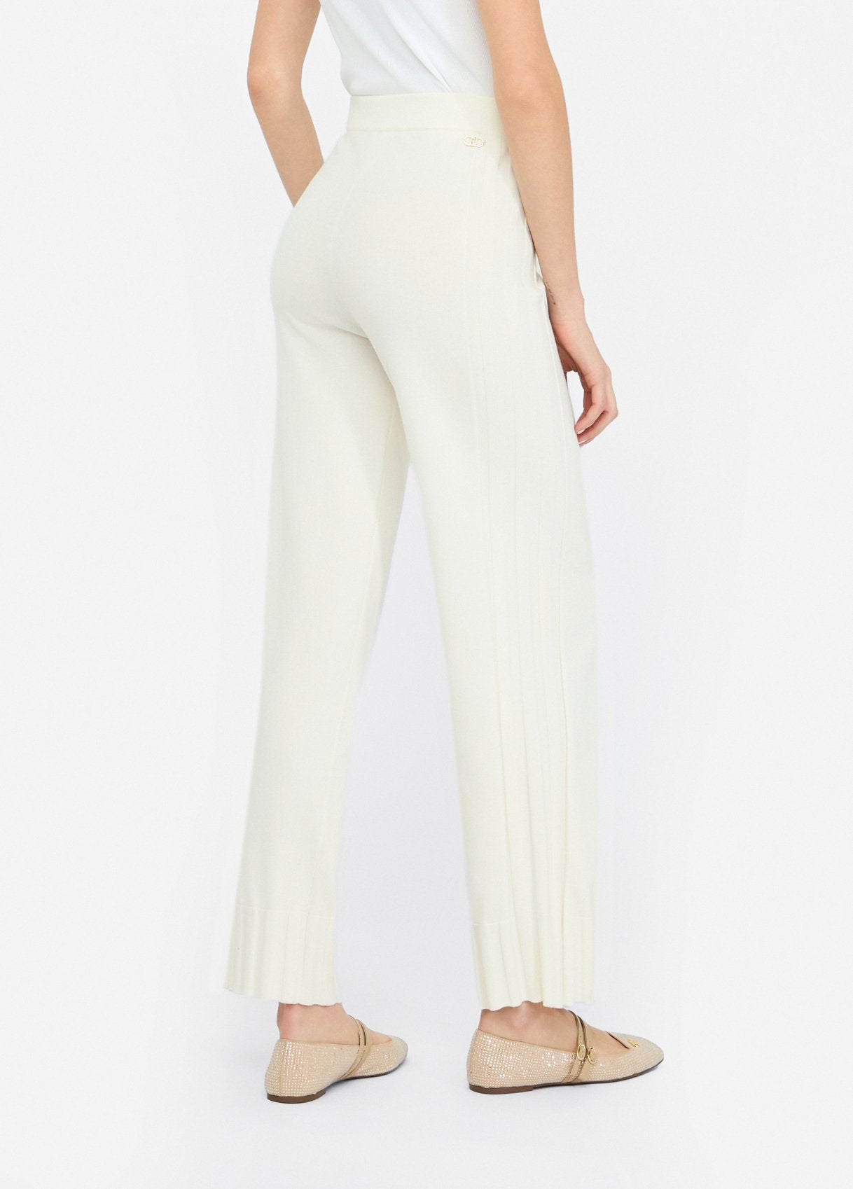 LIU JO Strick-Hose mit weitem Bein TF5207