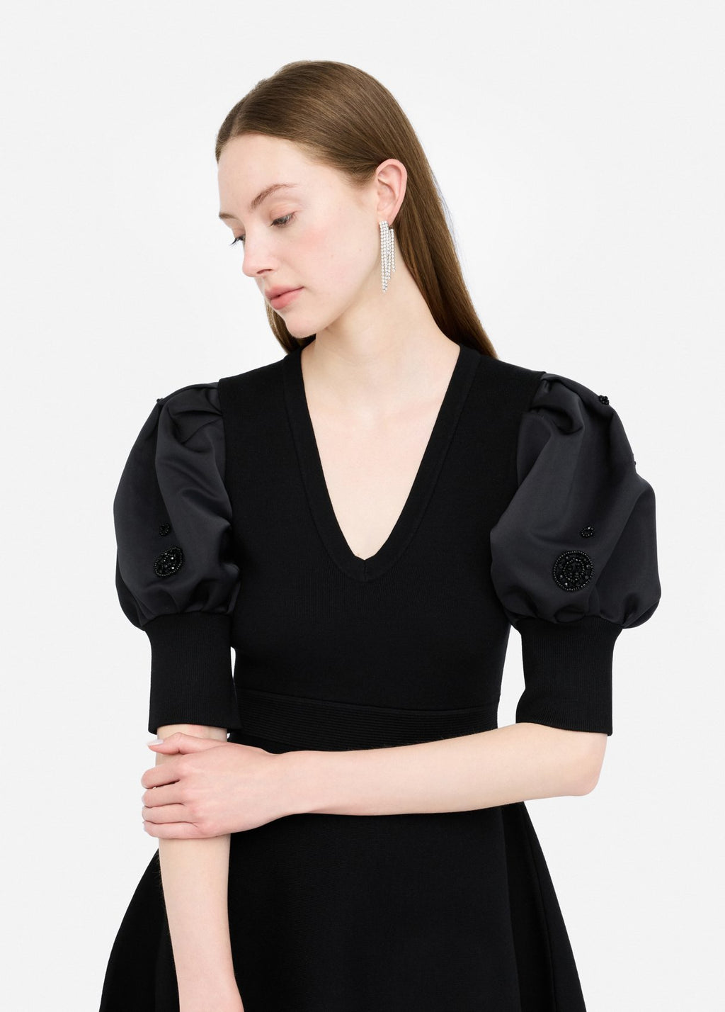 LIU JO Strickkleid mit Ballonärmeln MF5446