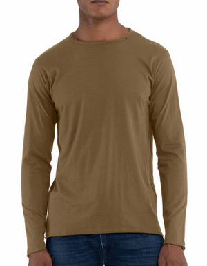 REPLAY LANGÄRMELIGES JERSEY-T-SHIRT ARMY GREEN M3592 238