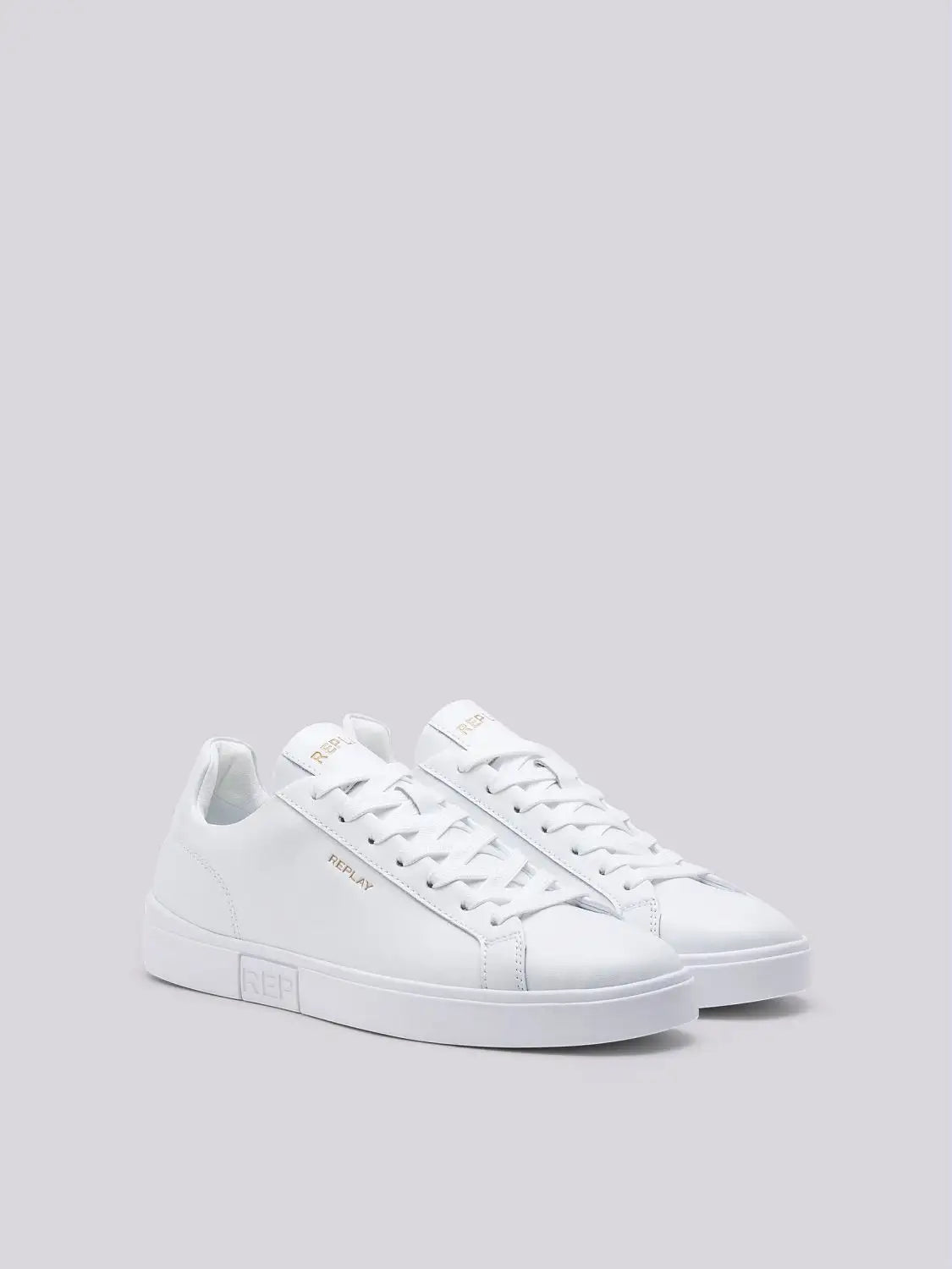 REPLAY SNEAKER AUS LEDER WEISS GWZ3S