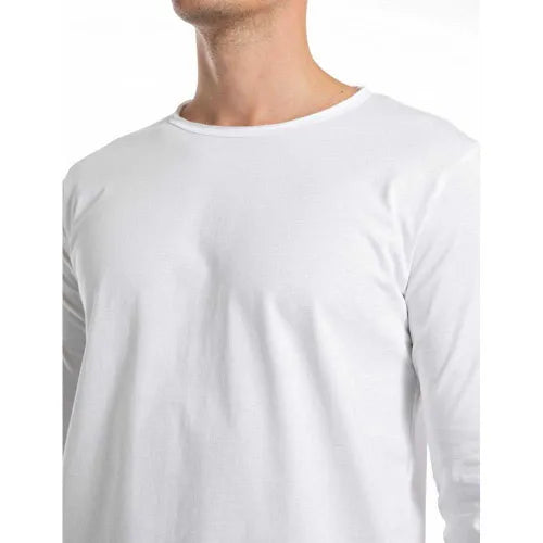 REPLAY LANGÄRMELIGES JERSEY-T-SHIRT WEISS M3592A