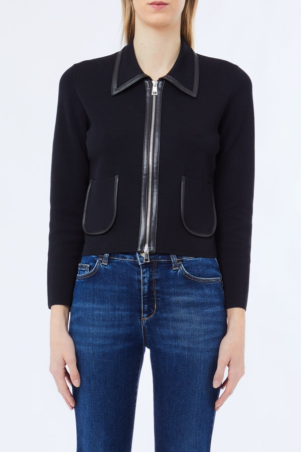 LIU JO Kurzblazer mit Zip schwarz MF5134