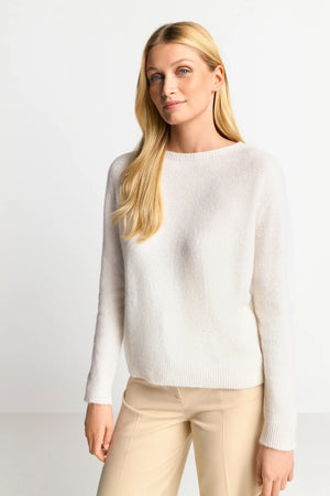 RICH&ROYAL NAHTLOSER STRICKPULLOVER WEISS 2407