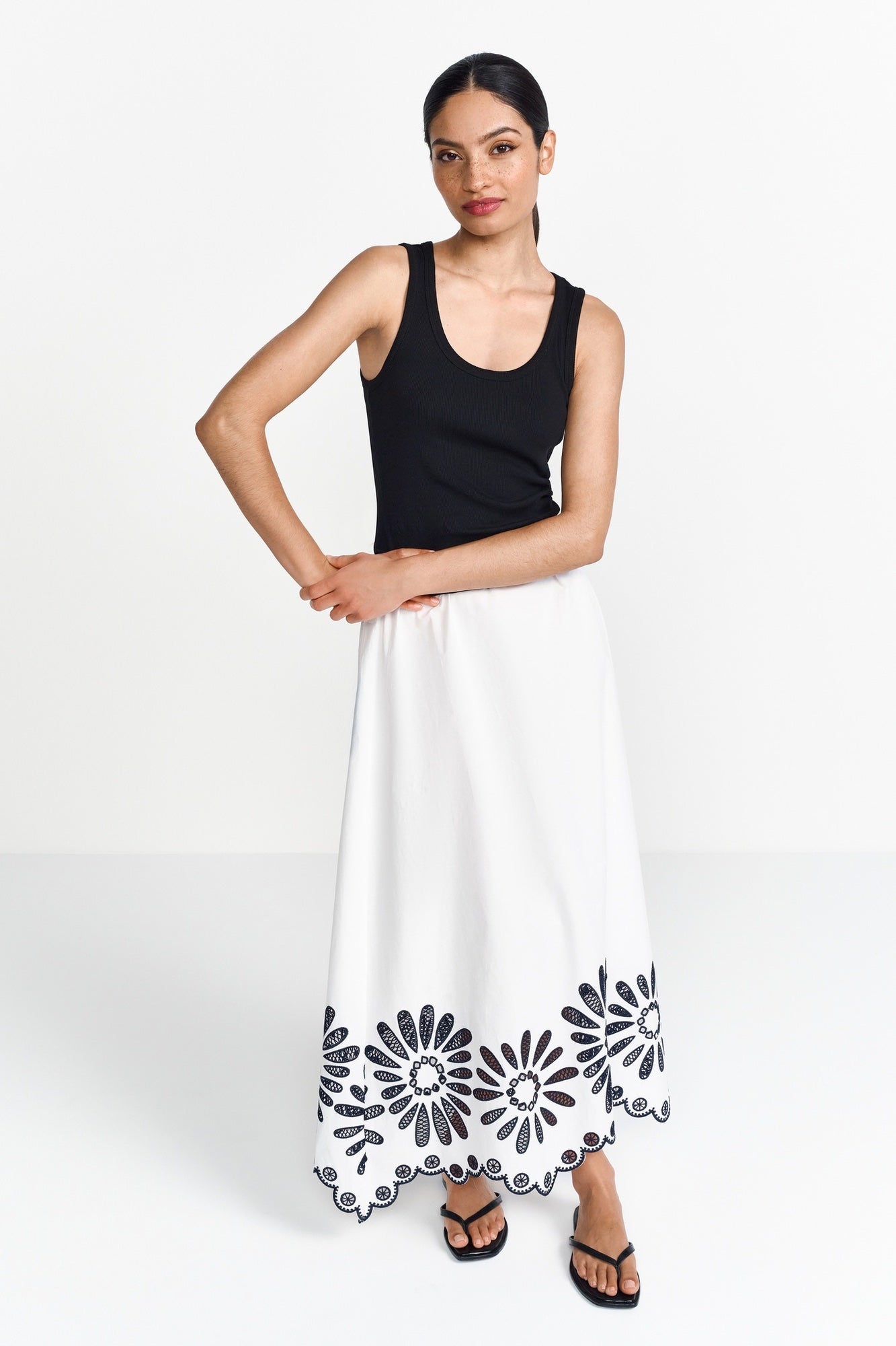 RICH&ROYAL ORGANIC RIB TOP BLACK 2503