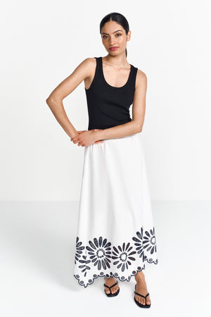 RICH&ROYAL ORGANIC RIB TOP BLACK 2503