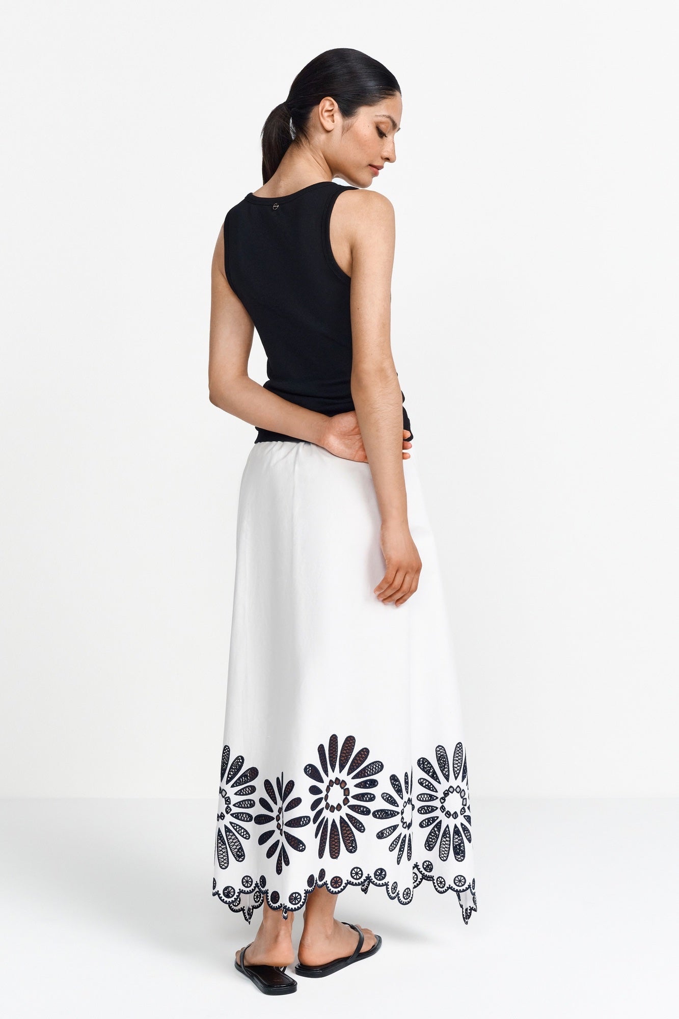 RICH&ROYAL ORGANIC RIB TOP BLACK 2503