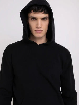 REPLAY STRICK-HOODIE SCHWARZ UK2519