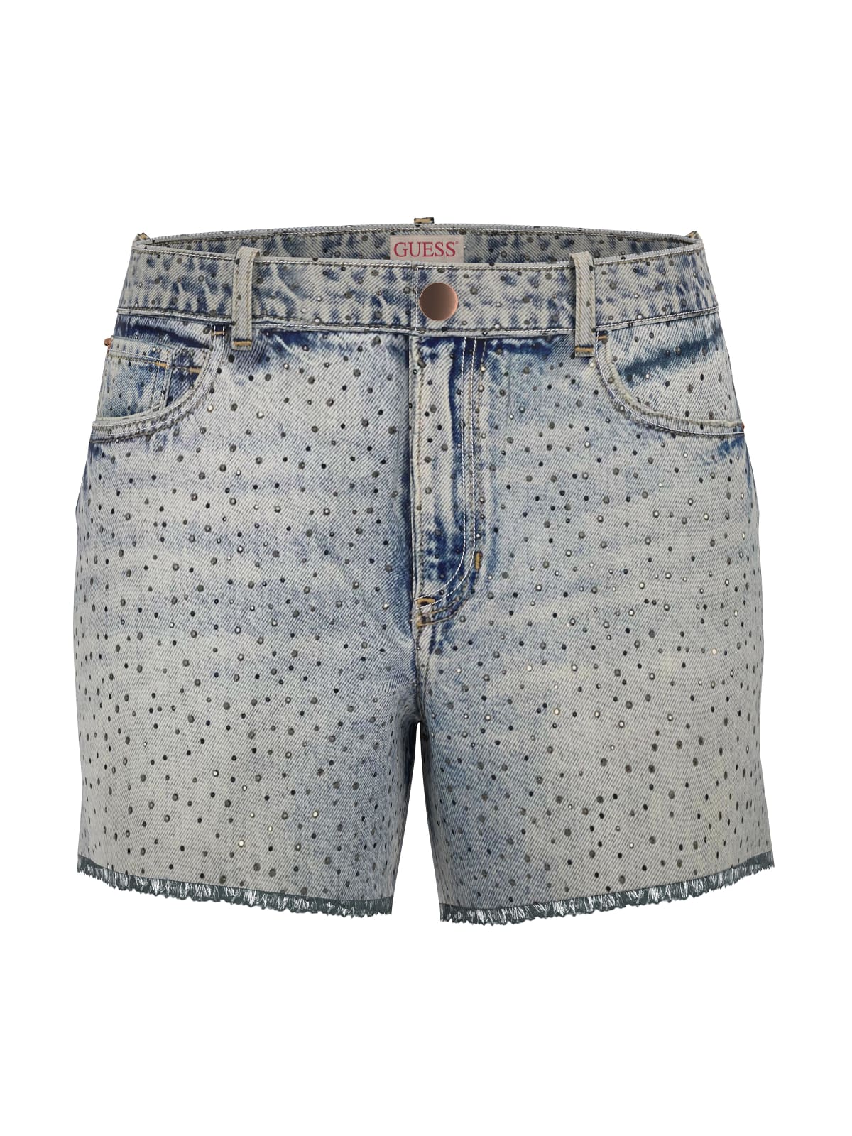 GUESS DENIM SHORT MIT STRASS W5GD74