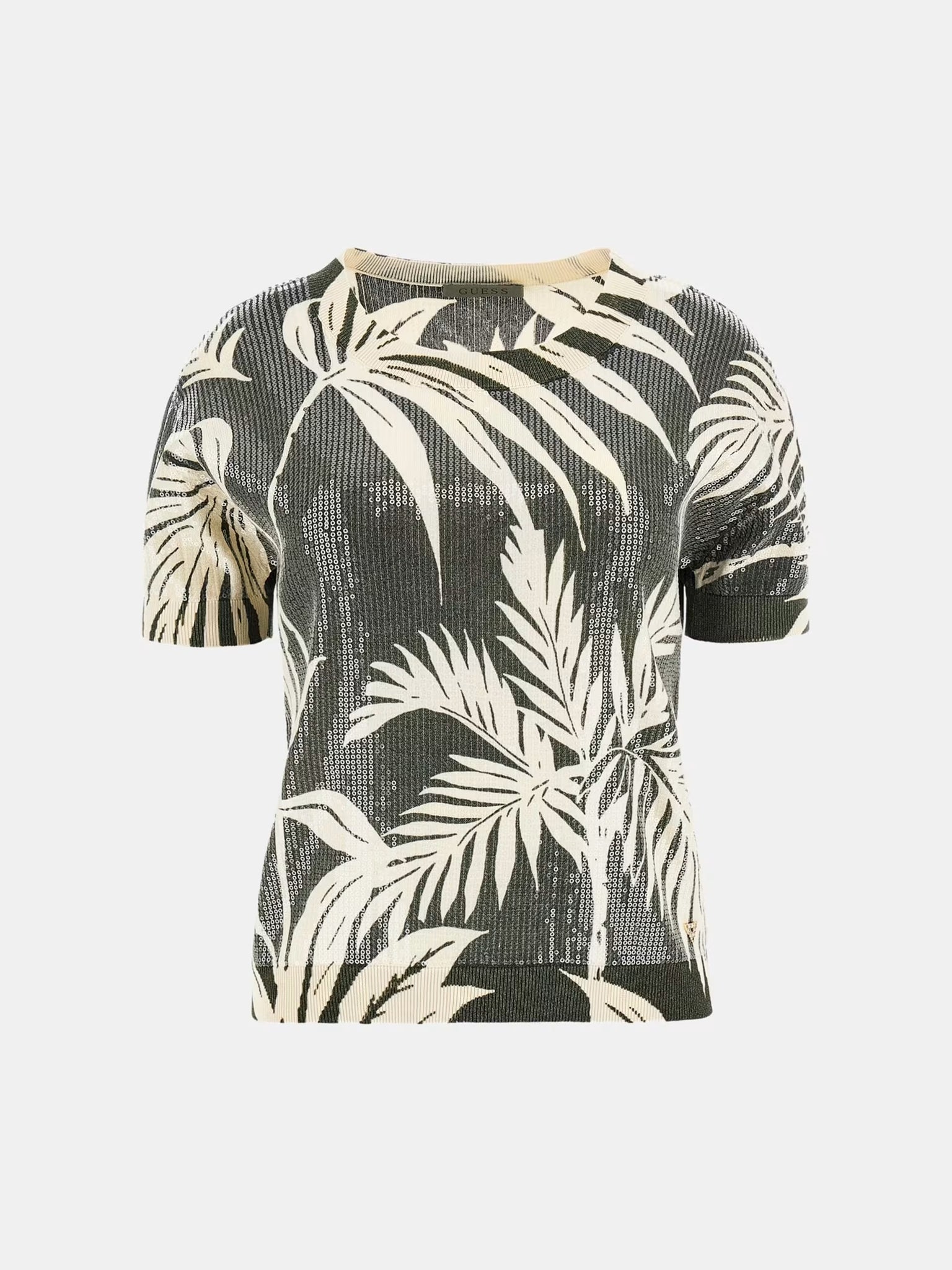GUESS Strick-Shirt mit Pailetten W5YR21