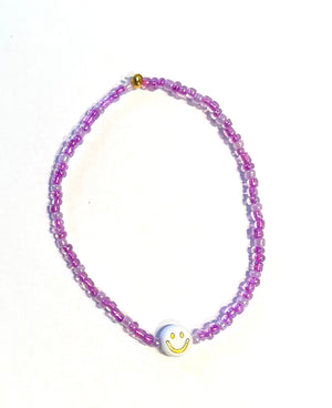 Armband "SMILEY" violett