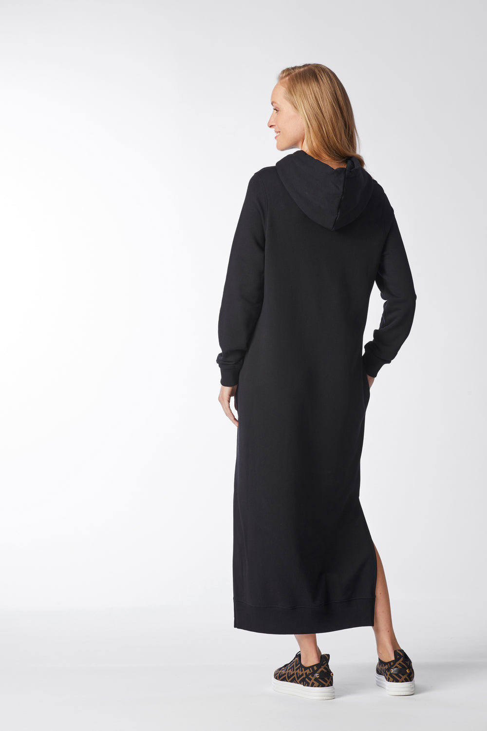 RICH&ROYAL Hoodie Dress black 2109-672