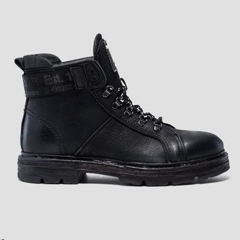 Replay Leder-Boots schwarz DUNSER