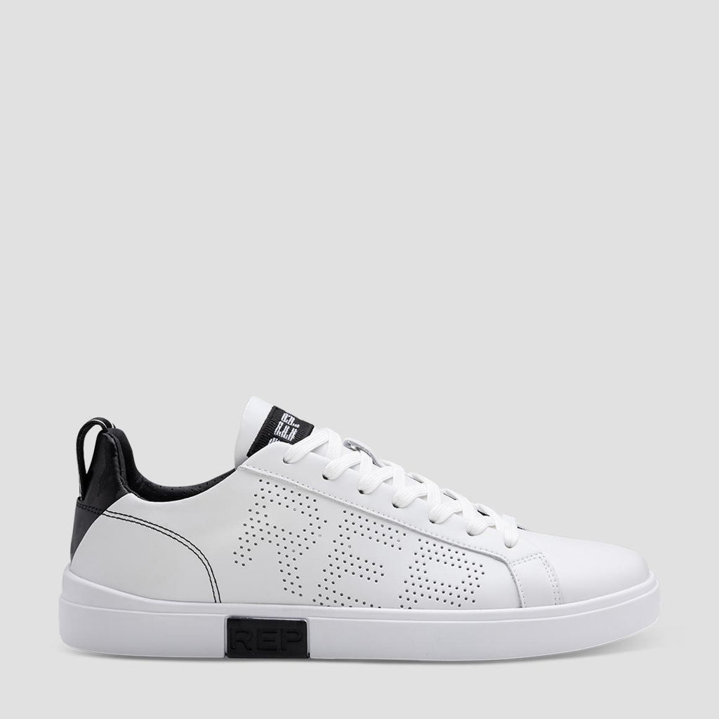 REPLAY SNEAKERS WEISS AUS LEDER GMZ3P