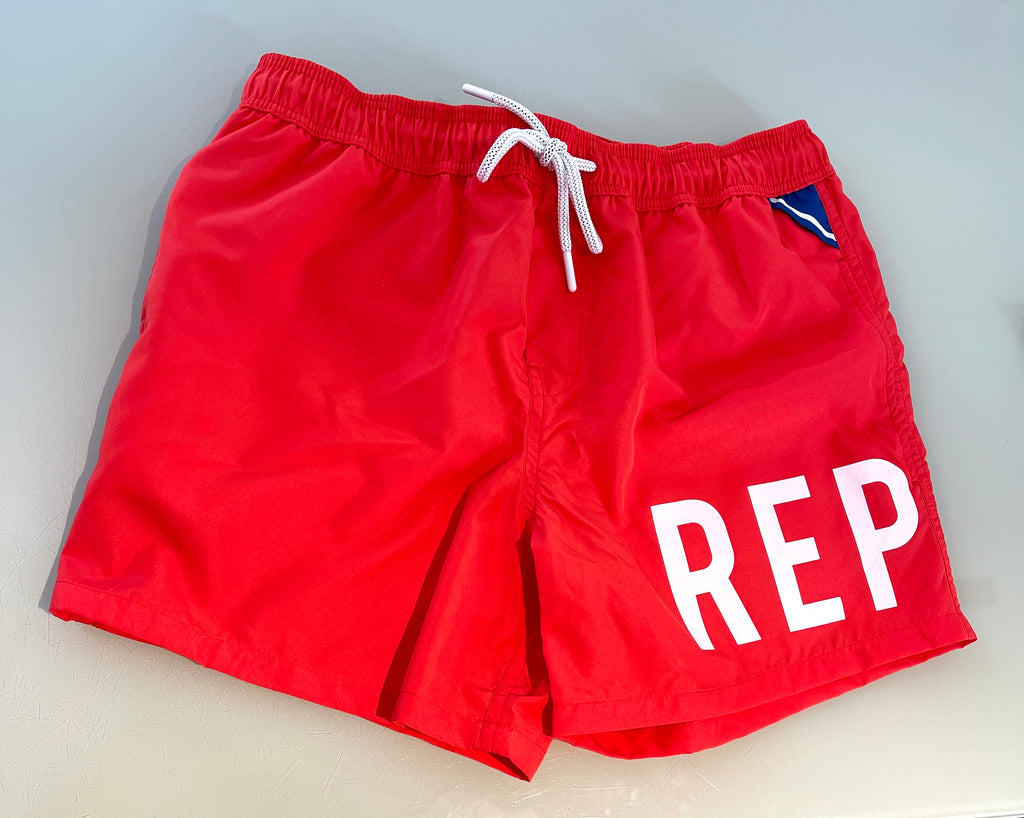 REPLAY Beachwear Shorts mit Taschen rot LM1077