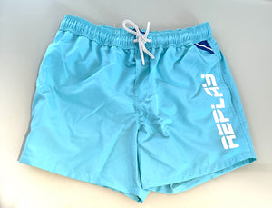 REPLAY Beachwear Shorts mit Taschen türkis LM1078