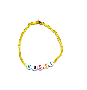 Armband "BUSSI" gelb