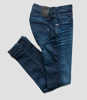 Replay SLIM FIT JEANS ANBASS HYPERFLEX CLOUDS Dark blue